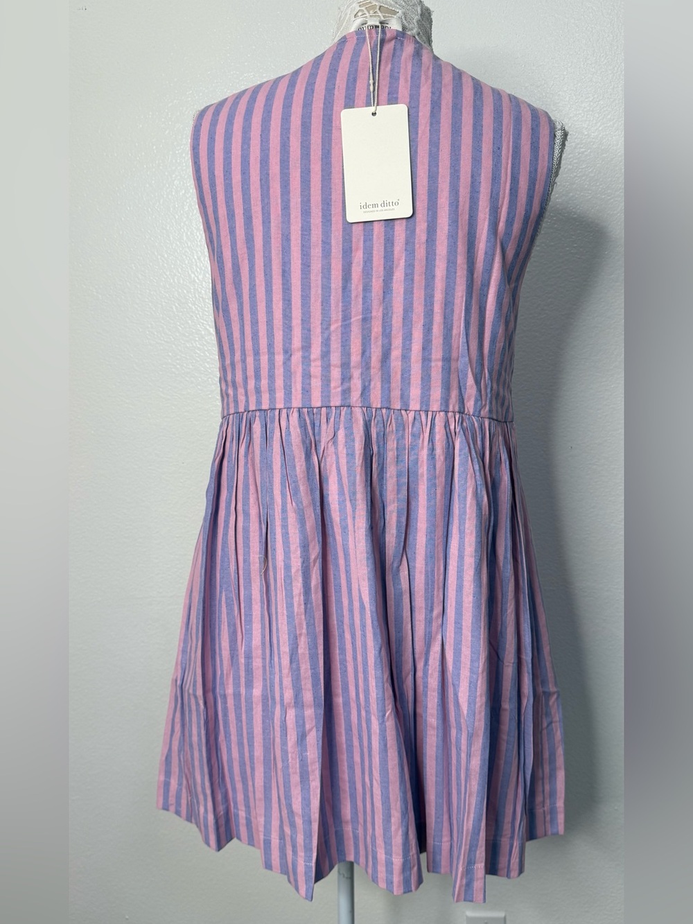 NWT Striped Mini Dress with Bow Detail - Picture 12 of 15